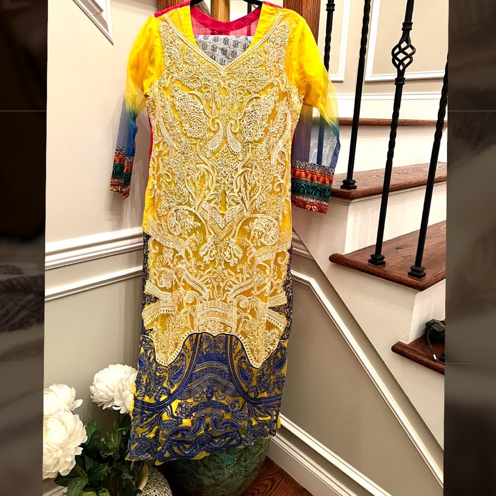 Asim Jofa designer Indian Pakistani outfit 3 pieces lawn excellent condition